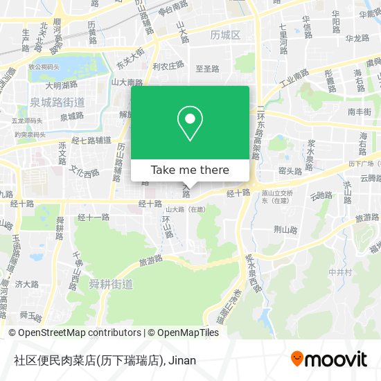 社区便民肉菜店(历下瑞瑞店) map