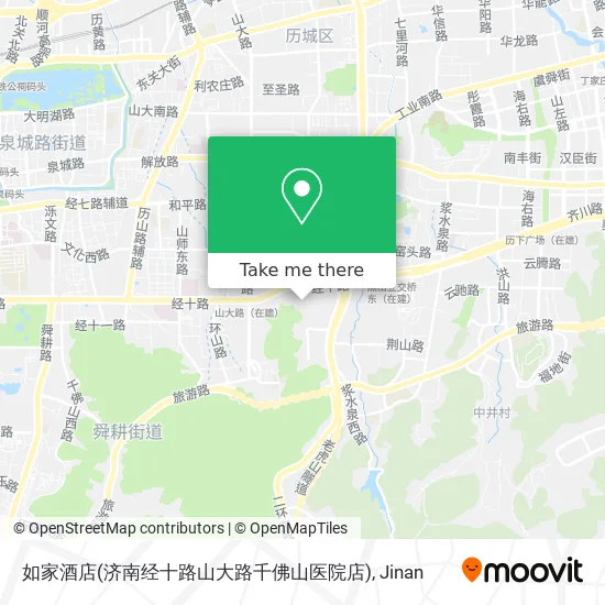如家酒店(济南经十路山大路千佛山医院店) map