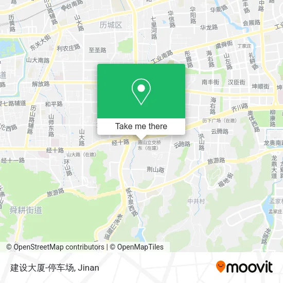 建设大厦-停车场 map