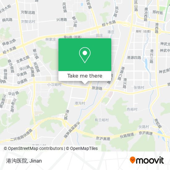 港沟医院 map