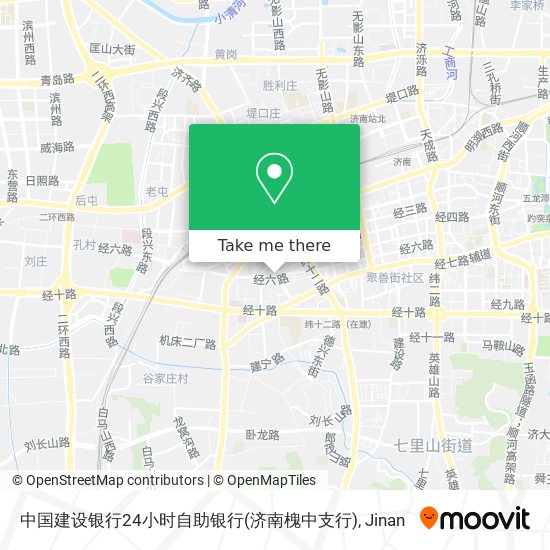 中国建设银行24小时自助银行(济南槐中支行) map