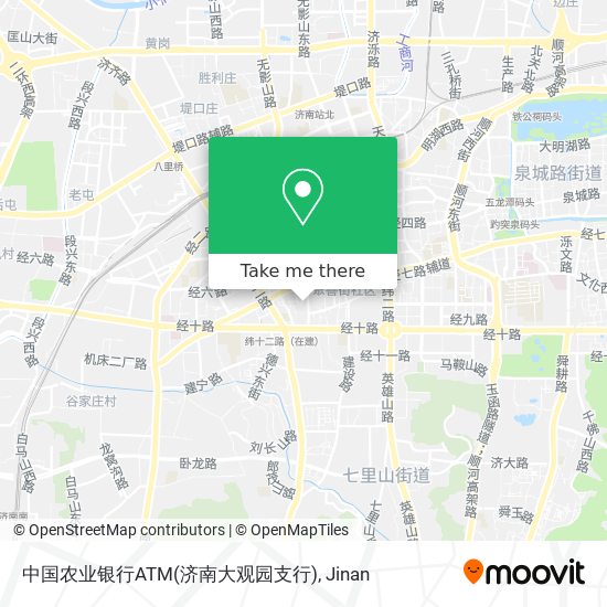 中国农业银行ATM(济南大观园支行) map