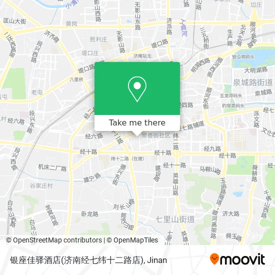 银座佳驿酒店(济南经七纬十二路店) map
