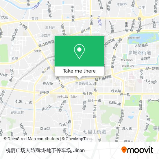 槐荫广场人防商城-地下停车场 map