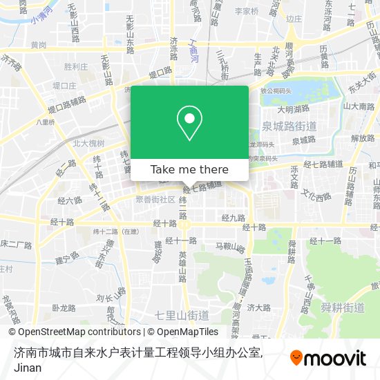 济南市城市自来水户表计量工程领导小组办公室 map