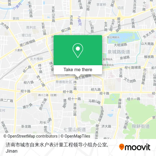 济南市城市自来水户表计量工程领导小组办公室 map