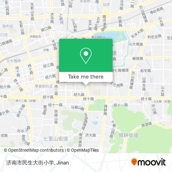 济南市民生大街小学 map