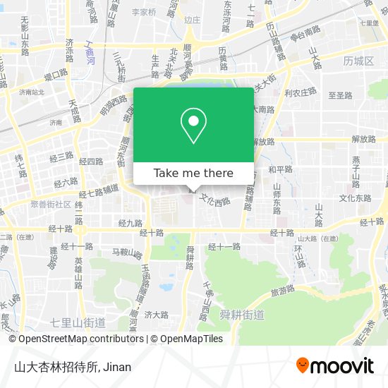 山大杏林招待所 map