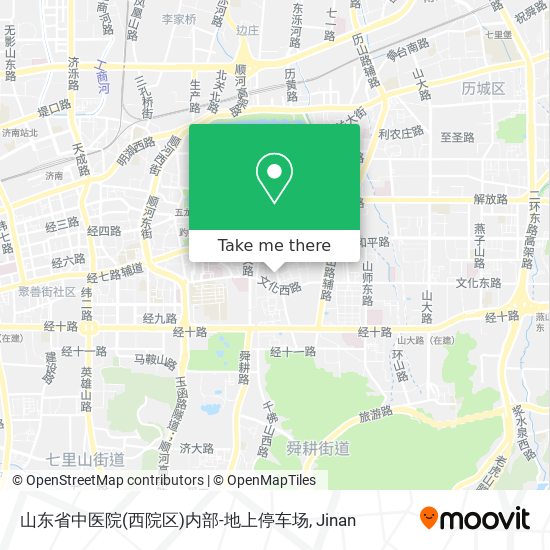 山东省中医院(西院区)内部-地上停车场 map