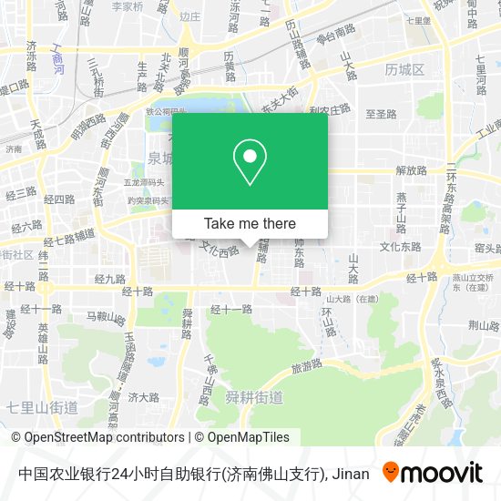 中国农业银行24小时自助银行(济南佛山支行) map