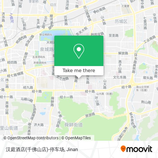 汉庭酒店(千佛山店)-停车场 map