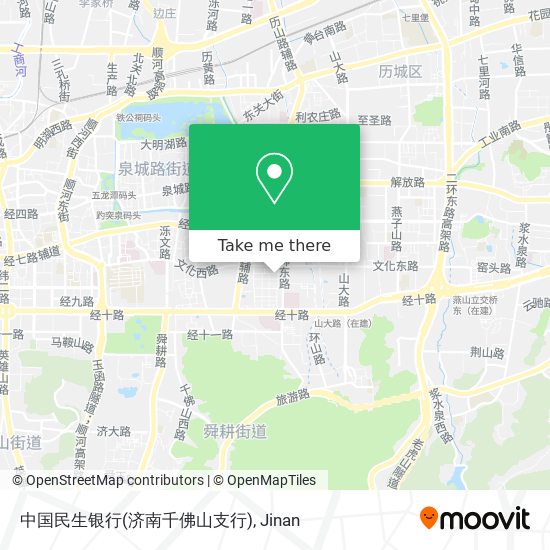 中国民生银行(济南千佛山支行) map