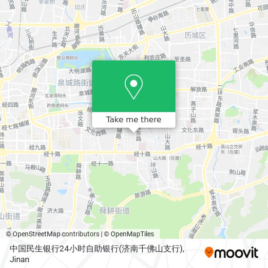 中国民生银行24小时自助银行(济南千佛山支行) map