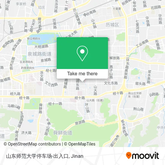 山东师范大学停车场-出入口 map