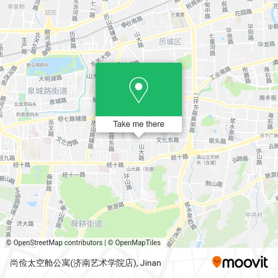 尚俭太空舱公寓(济南艺术学院店) map