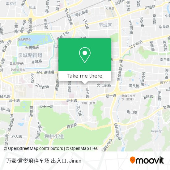 万豪·君悦府停车场-出入口 map