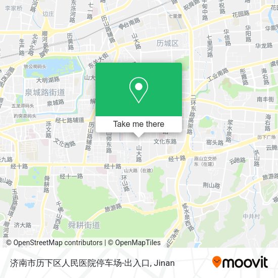 济南市历下区人民医院停车场-出入口 map