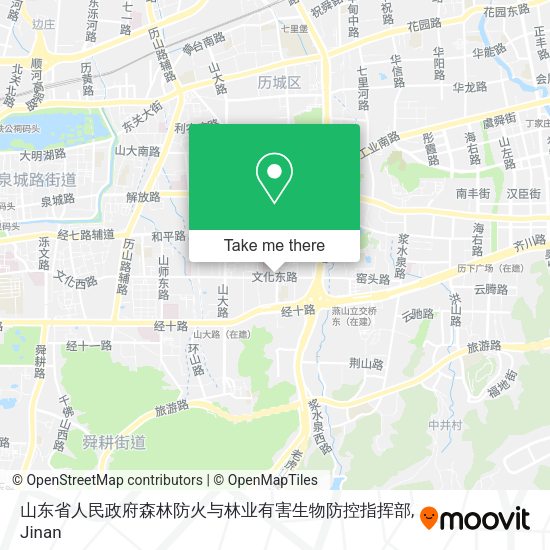 山东省人民政府森林防火与林业有害生物防控指挥部 map