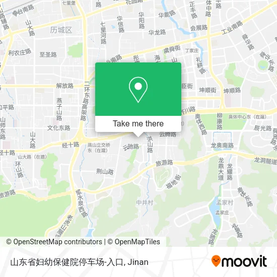 山东省妇幼保健院停车场-入口 map