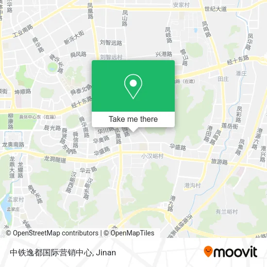 中铁逸都国际营销中心 map