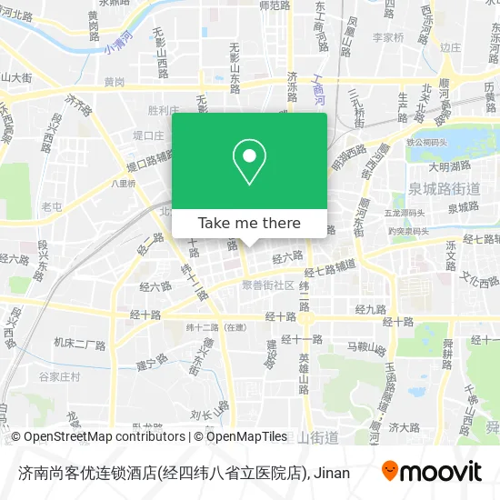 济南尚客优连锁酒店(经四纬八省立医院店) map