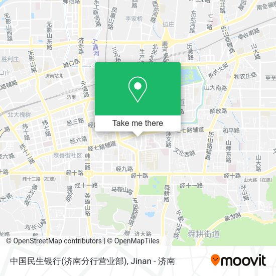 中国民生银行(济南分行营业部) map