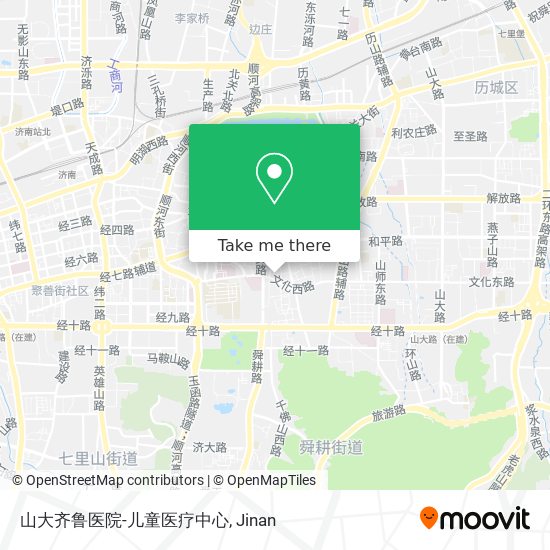 山大齐鲁医院-儿童医疗中心 map