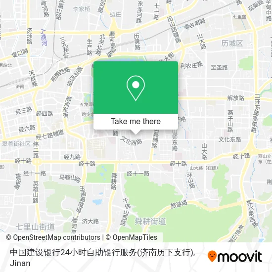 中国建设银行24小时自助银行服务(济南历下支行) map