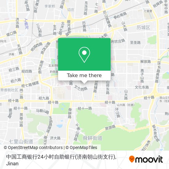 中国工商银行24小时自助银行(济南朝山街支行) map