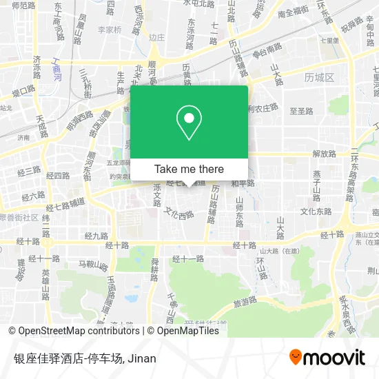 银座佳驿酒店-停车场 map