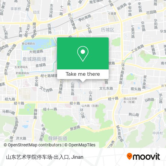 山东艺术学院停车场-出入口 map