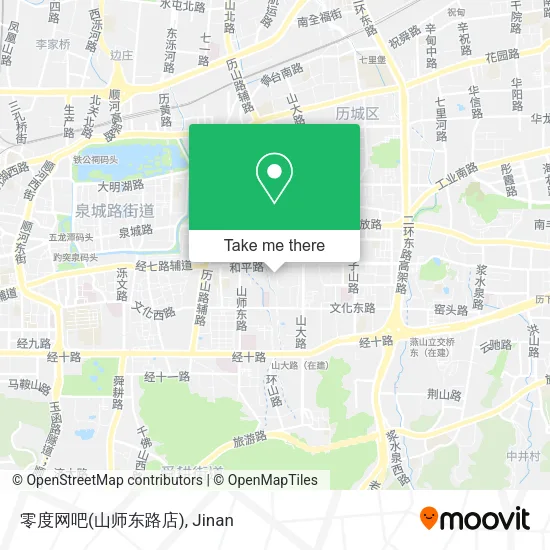 零度网吧(山师东路店) map