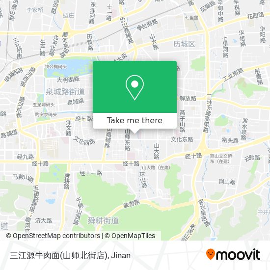 三江源牛肉面(山师北街店) map
