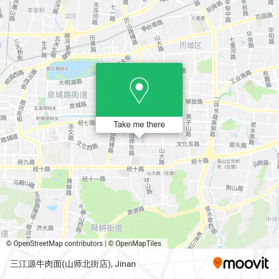 三江源牛肉面(山师北街店) map