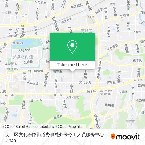 历下区文化东路街道办事处外来务工人员服务中心 map