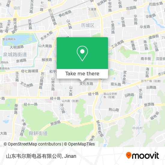 山东韦尔斯电器有限公司 map