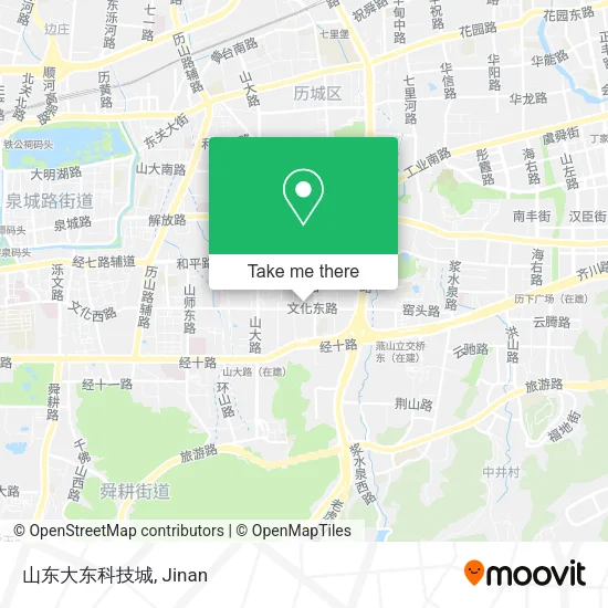 山东大东科技城 map