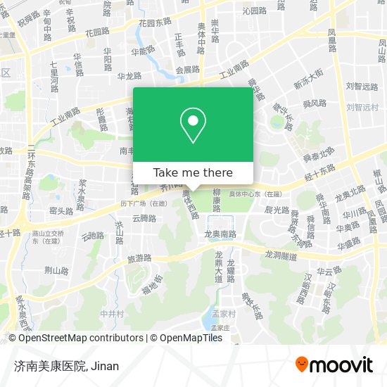 济南美康医院 map