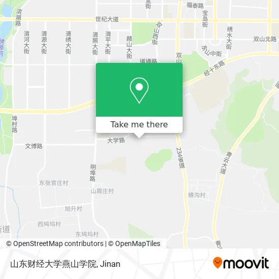 山东财经大学燕山学院 map