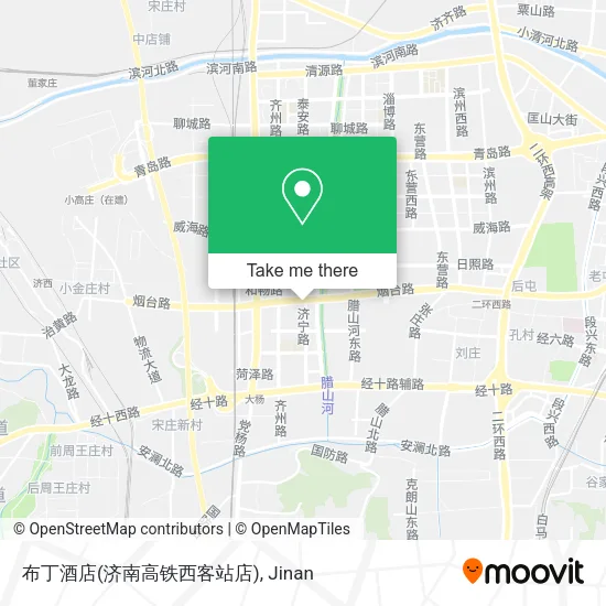 布丁酒店(济南高铁西客站店) map