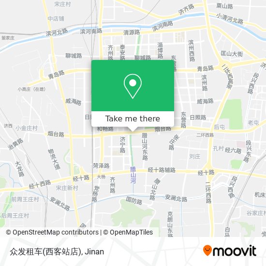 众发租车(西客站店) map