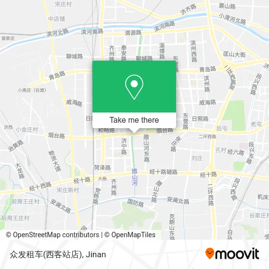 众发租车(西客站店) map