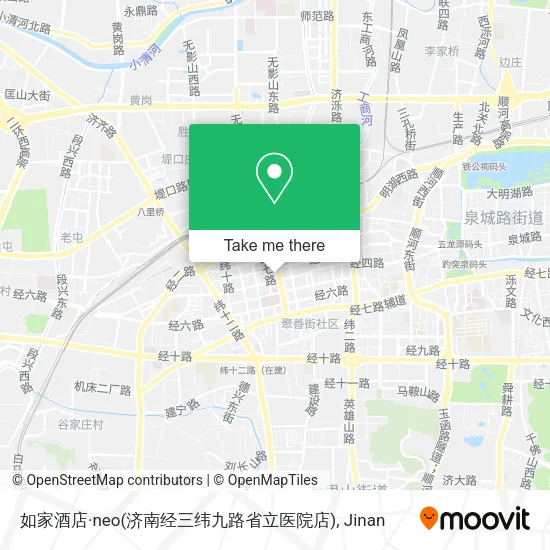 如家酒店·neo(济南经三纬九路省立医院店) map