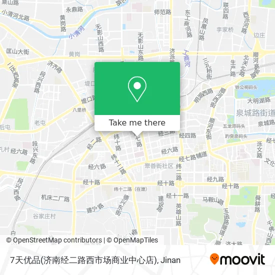 7天优品(济南经二路西市场商业中心店) map