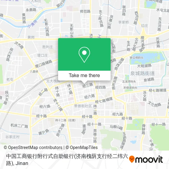 中国工商银行附行式自助银行(济南槐荫支行经二纬六路) map
