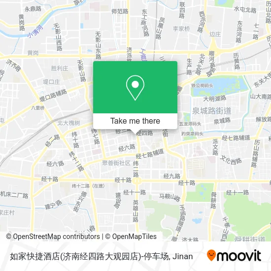 如家快捷酒店(济南经四路大观园店)-停车场 map