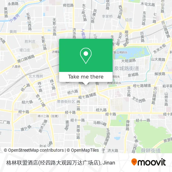 格林联盟酒店(经四路大观园万达广场店) map