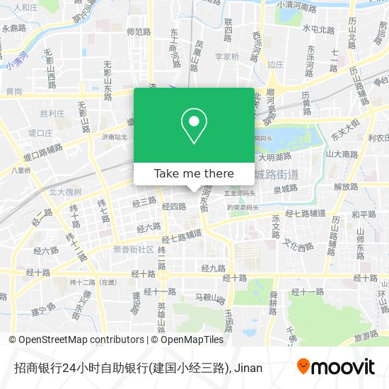 招商银行24小时自助银行(建国小经三路) map