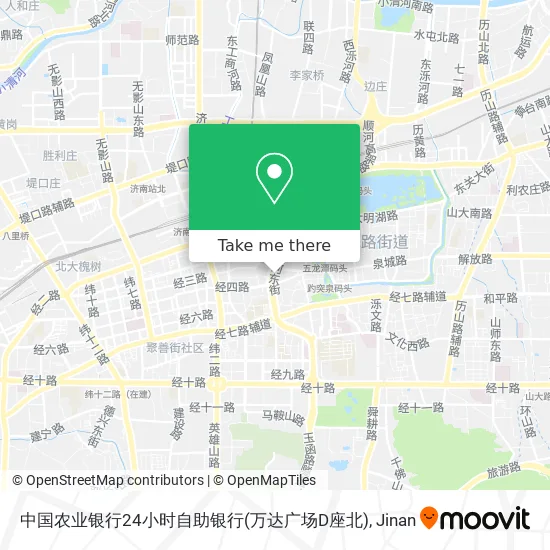 中国农业银行24小时自助银行(万达广场D座北) map
