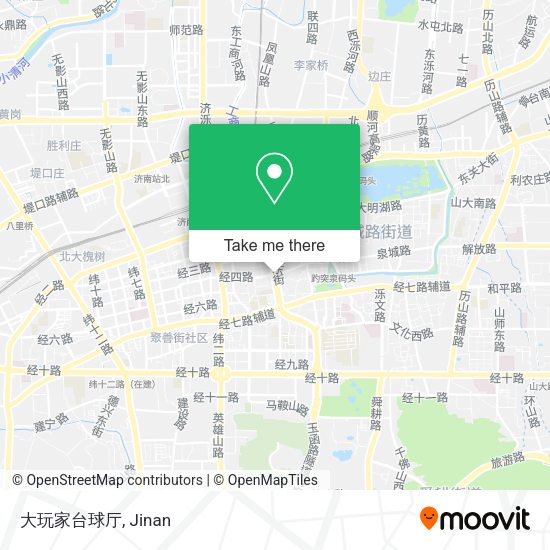 大玩家台球厅 map